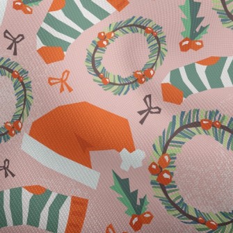 Christmas Hat Wreath Socks Dobby