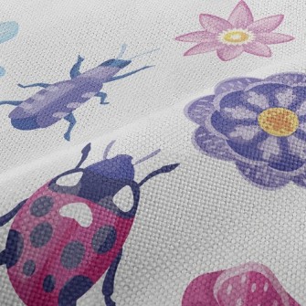 Various Colorful Insects Performance Linen