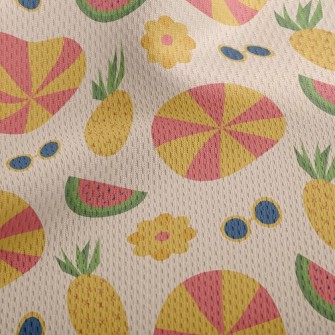 Watermelon Pineapple Sunglasse Athletic Mesh Flat Back