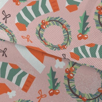 Christmas Hat Wreath Socks Waterproof Oxford