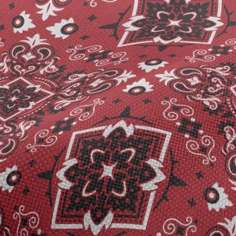 Bright Mysterious Damask Performance Linen