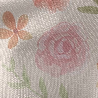 Smudged Gentle Rose Waterproof Canvas