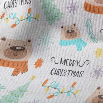 Christmas Scarf Bear Terry