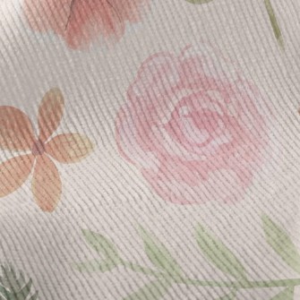 Smudged Gentle Rose Standard Corduroy