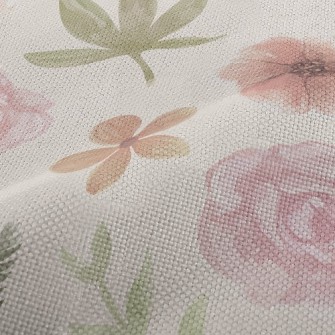 Smudged Gentle Rose Performance Linen