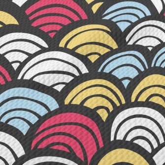 Strange Wavy Pattern Birdseye Piqué