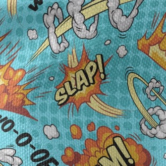 Exaggerated Sound Effect Text Waterproof Canvas