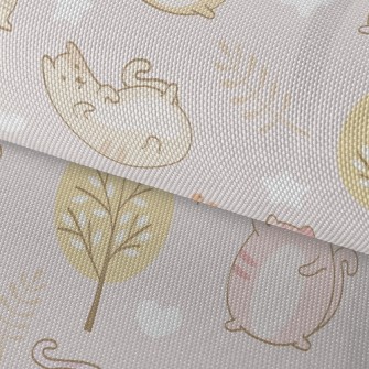 Say Hello Tumbling Kitten Waterproof Oxford