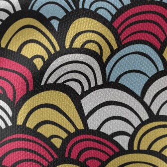 Strange Wavy Pattern Waterproof Canvas