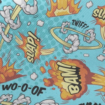 Exaggerated Sound Effect Text Twill