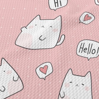 Shy Hello Kitty Birdseye Piqué