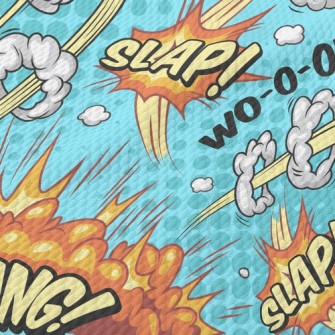 Exaggerated Sound Effect Text Birdseye Piqué