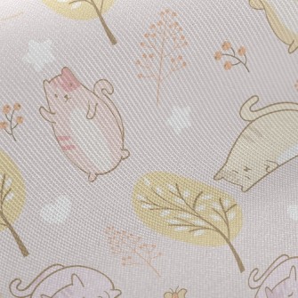 Say Hello Tumbling Kitten Twill