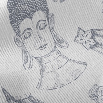 Majestic Shakyamuni Buddha Standard Corduroy