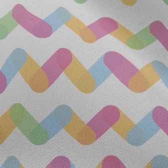 Rainbow Zigzag Pattern Chiffon
