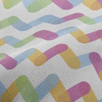 Rainbow Zigzag Pattern Performance Linen