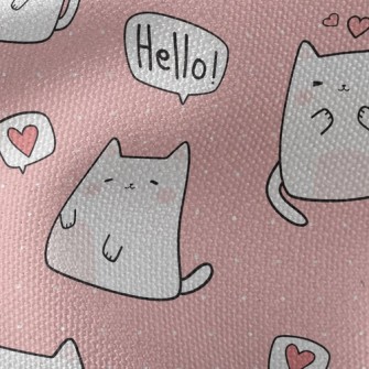 Shy Hello Kitty Waterproof Canvas