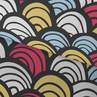 Strange Wavy Pattern Waterproof Oxford