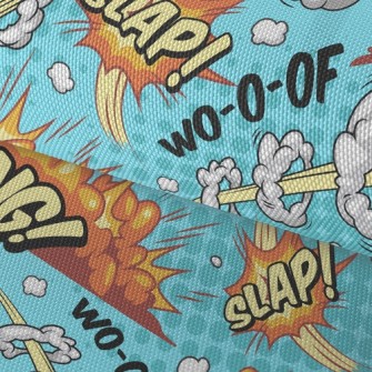 Exaggerated Sound Effect Text Waterproof Oxford