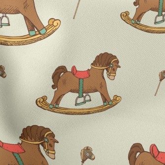 Wooden Rocking Horse Stretch Ponte