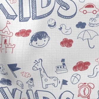 Fun Kid Doodles Stretch Ponte