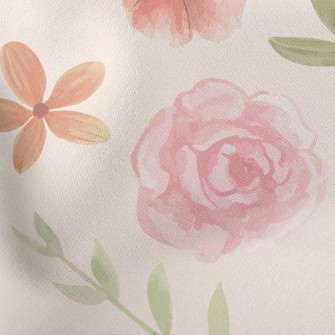 Smudged Gentle Rose Stretch Ponte