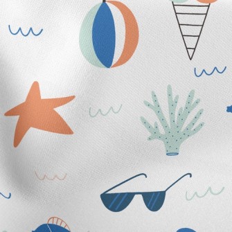 Coral Fish Beach Ball Stretch Ponte