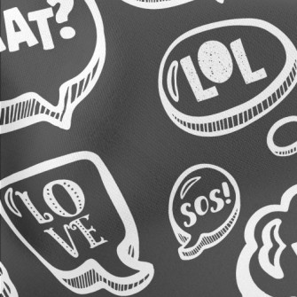 Cute Dialog Text Stretch Ponte