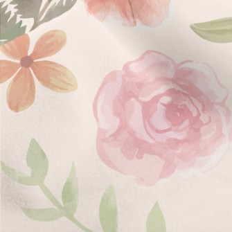Smudged Gentle Rose Micro Fleece