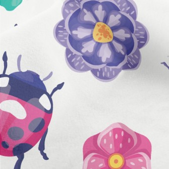 Various Colorful Insects Micro Fleece