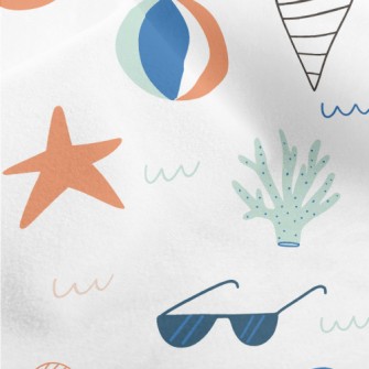 Coral Fish Beach Ball Micro Fleece