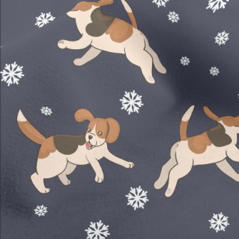 Chasing Snowflake Dogs Micro Fleece