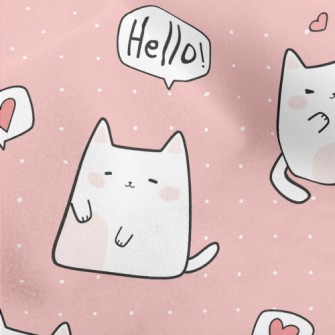 Shy Hello Kitty Micro Fleece