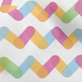 Rainbow Zigzag Pattern Micro Fleece