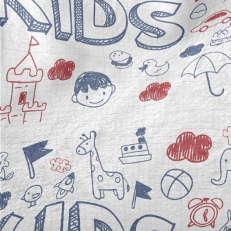 Fun Kid Doodles Minky