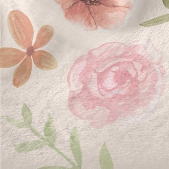 Smudged Gentle Rose Minky