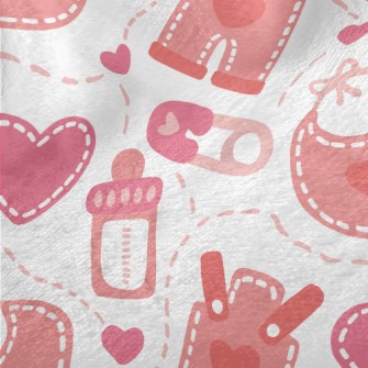 Baby Bottle Suspenders Minky
