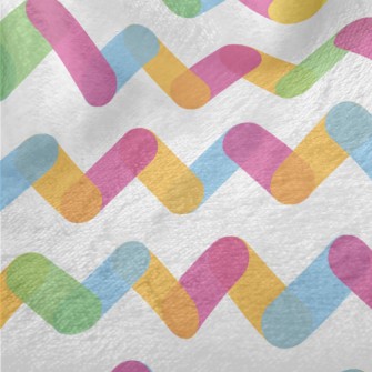 Rainbow Zigzag Pattern Minky