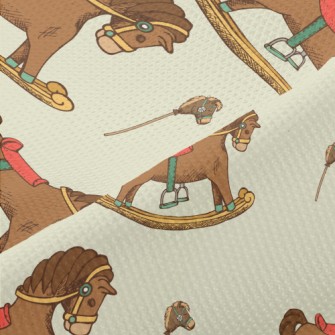 Wooden Rocking Horse Piqué