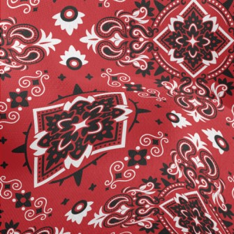 Bright Mysterious Damask Lightweight Performance Linen
