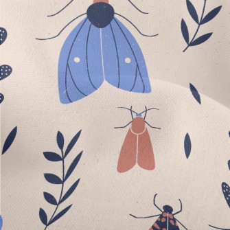 Insects In The Garden Lightweight Performance Linen