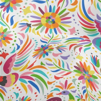 Beautiful Colorful Bird Lightweight Performance Linen
