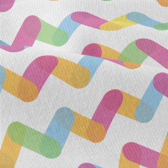 Rainbow Zigzag Pattern Modern Jersey
