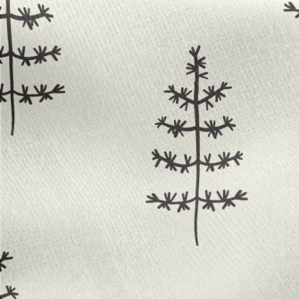 Withered Small Trees Jersey Backed Fleece