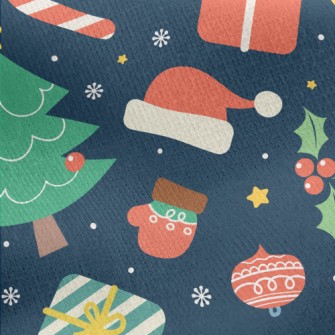 Merry Christmas Jersey Backed Fleece
