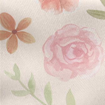Smudged Gentle Rose Jersey Backed Fleece