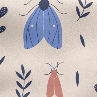 Insects In The Garden Jersey Backed Fleece