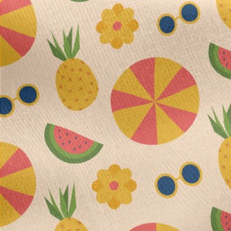 Watermelon Pineapple Sunglasse Jersey Backed Fleece