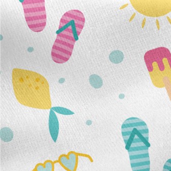 Sunglasses Beach Slippers Jersey Backed Fleece