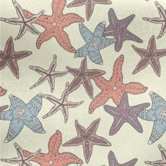 Various Starfish Families Jersey Backed Fleece